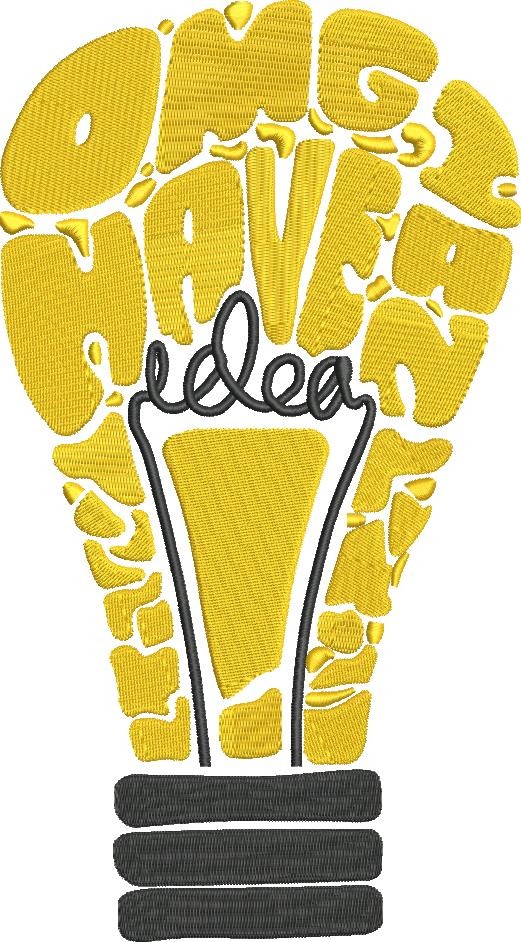 I Have an Idea Bulb Art